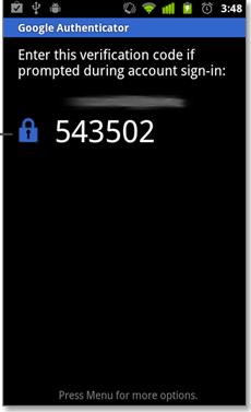 Google Authneticator para Android
